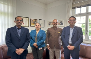 Ambassador Mridul Kumar received team of Switzerland Global Enterprise (S-GE) at Embassy of India, Berne on 13 June 2024
